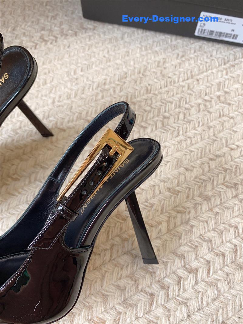 Y51 catwalk style small square toe high heel sandals