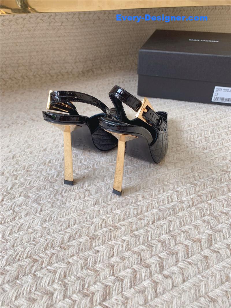 Y51 catwalk style small square toe high heel sandals