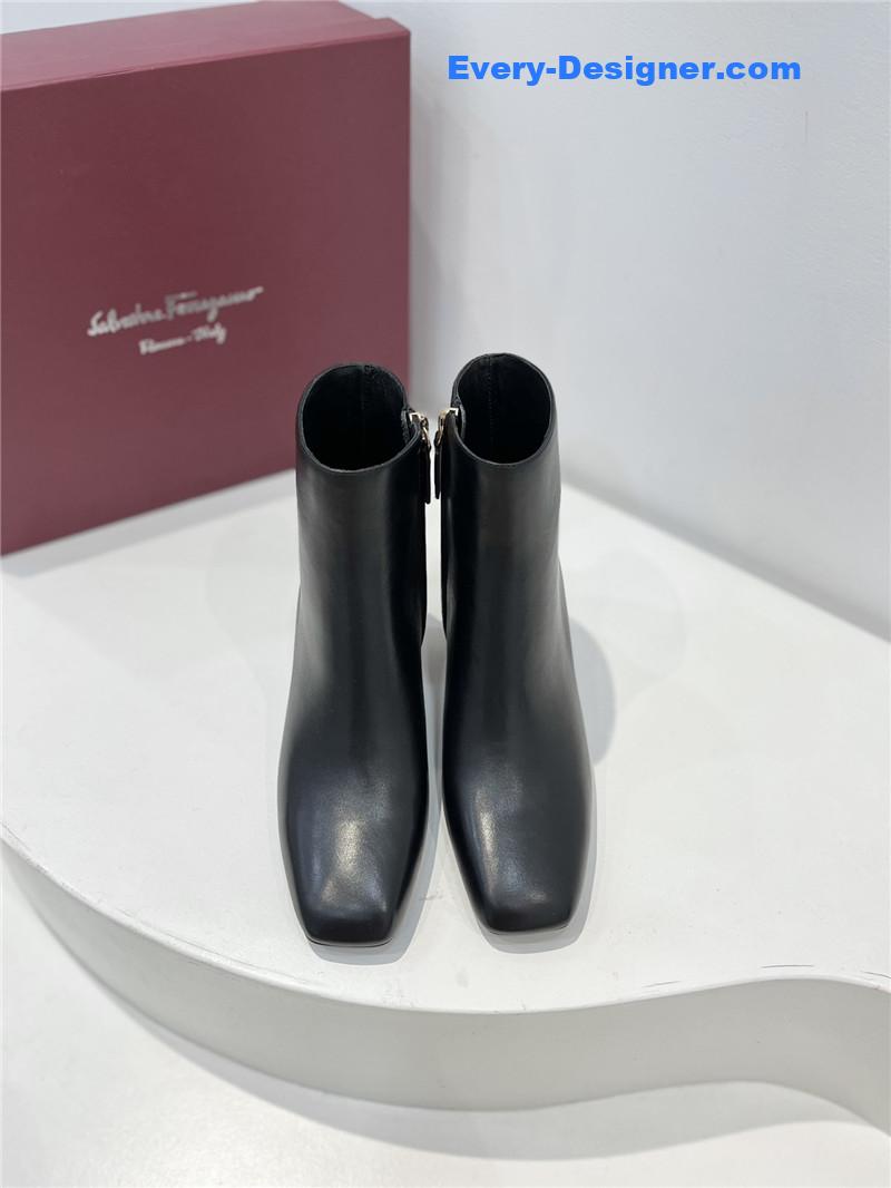 Salvatore Ferragamo Chelsea block heel boots