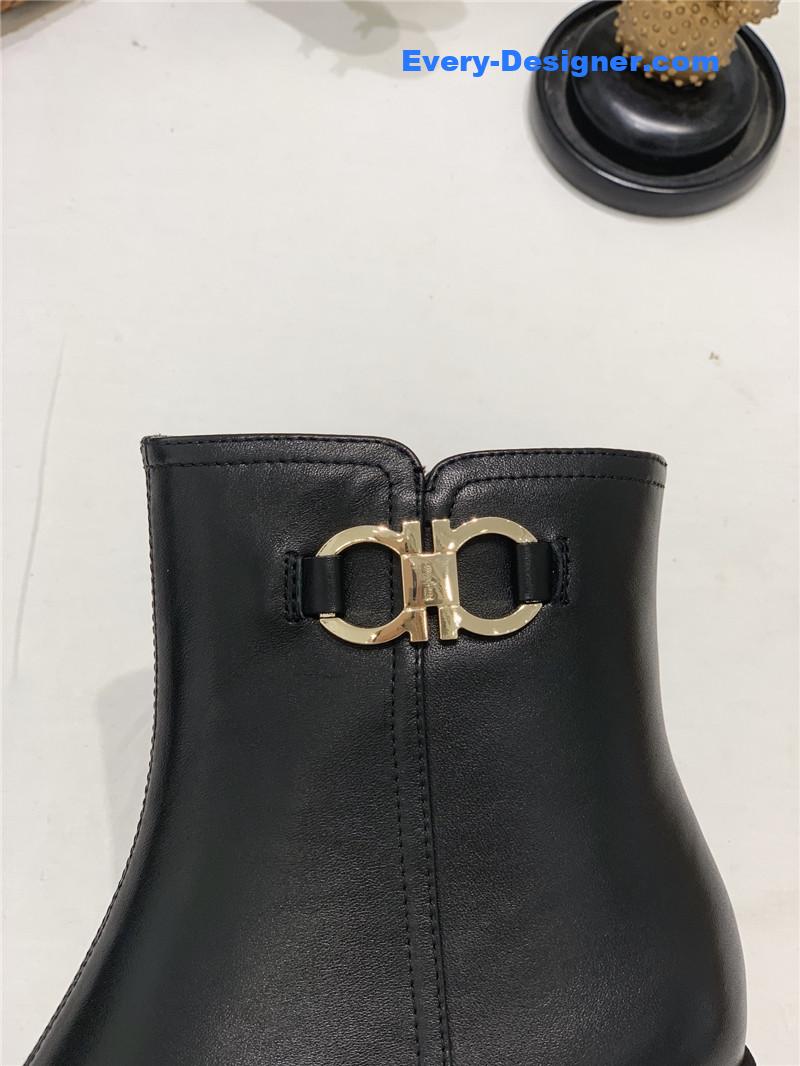 Salvatore Ferragamo block heel boots