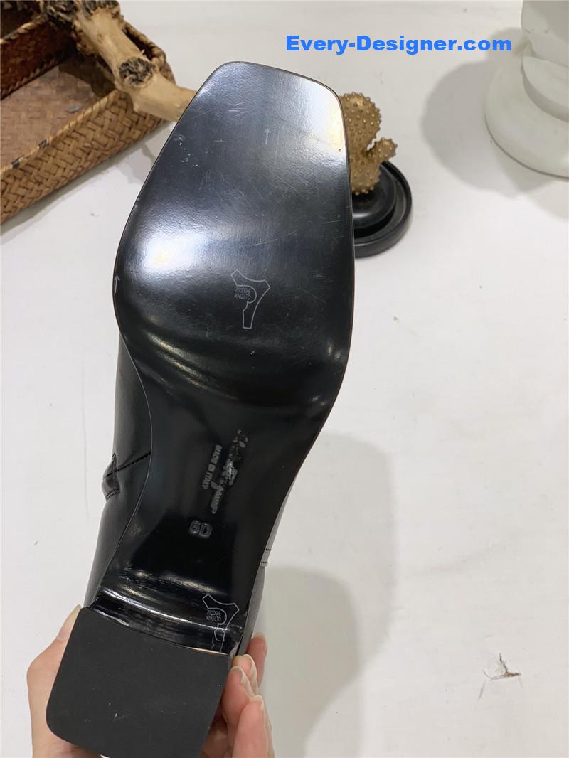 Salvatore Ferragamo block heel boots