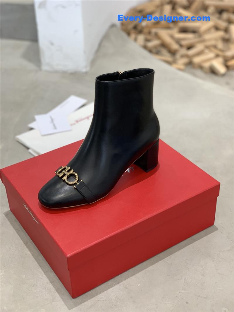 Salvatore Ferragamo block heel boots