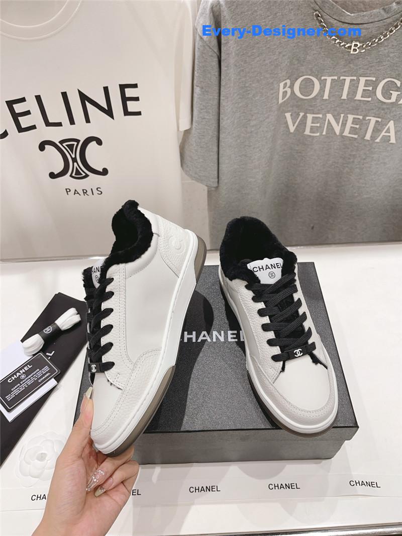 Ch**el panda colorblock thick-soled biscuit shoes