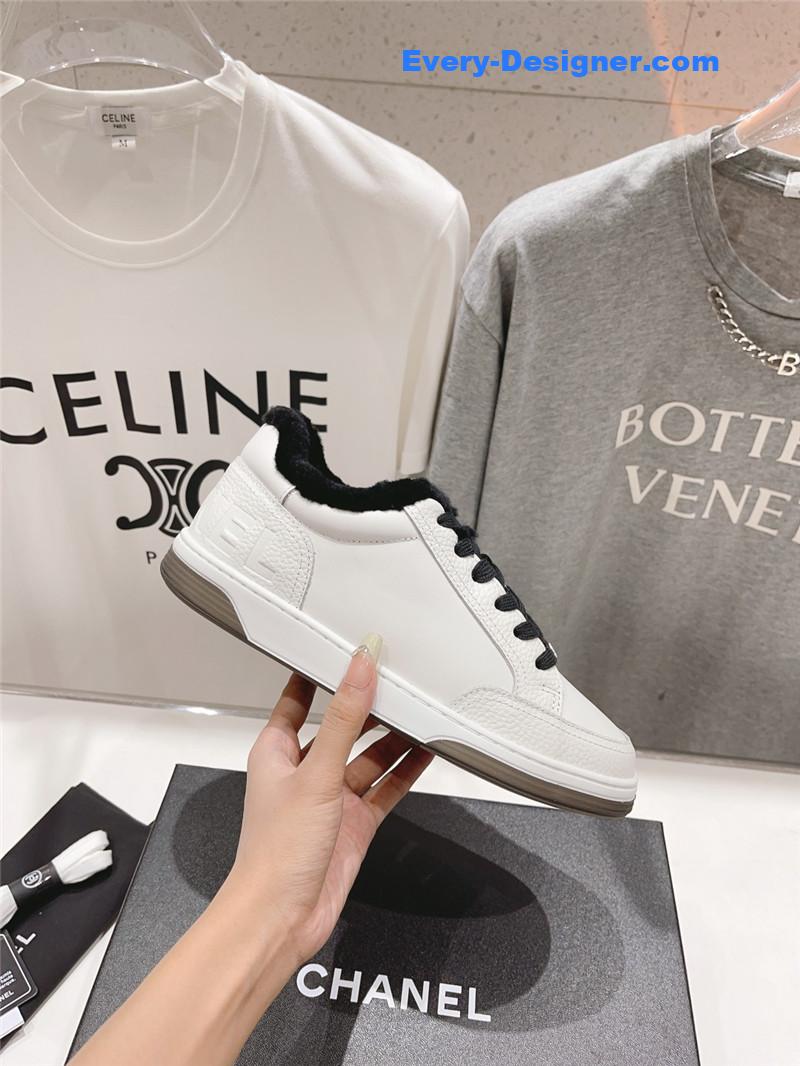 Ch**el panda colorblock thick-soled biscuit shoes