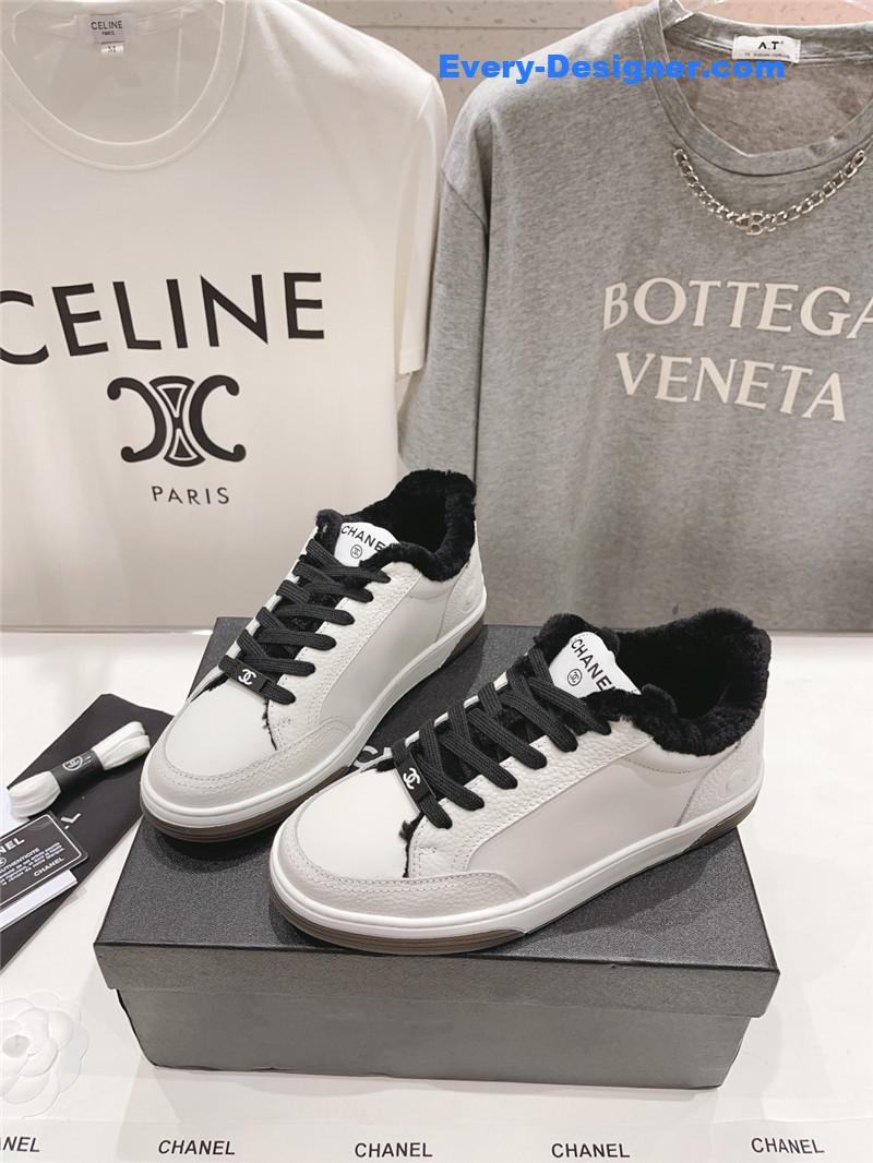 Ch**el panda colorblock thick-soled biscuit shoes