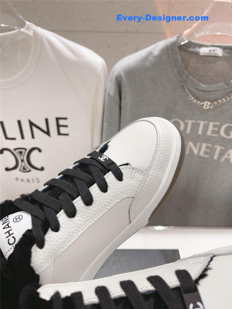 Ch**el panda colorblock thick-soled biscuit shoes