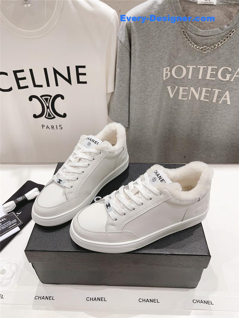 Ch**el panda colorblock thick-soled biscuit shoes