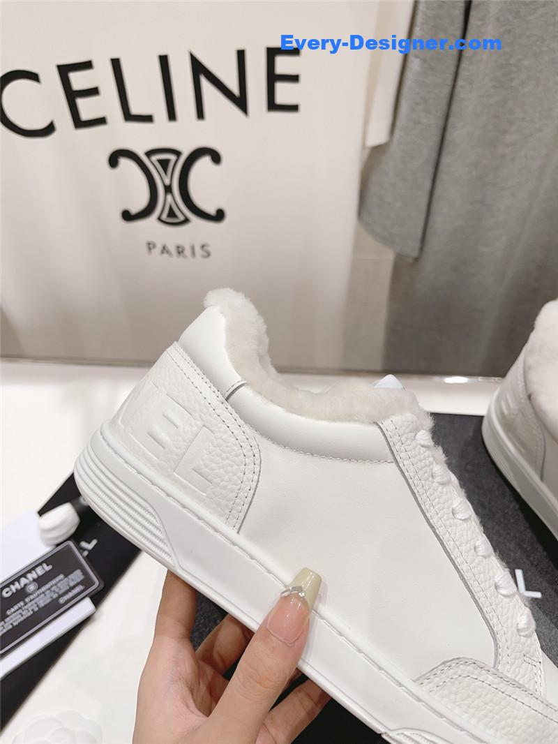 Ch**el panda colorblock thick-soled biscuit shoes