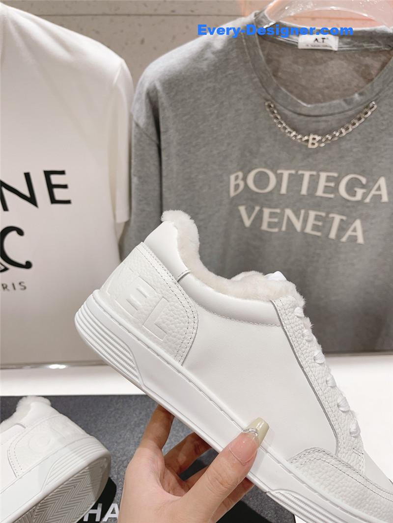 Ch**el panda colorblock thick-soled biscuit shoes