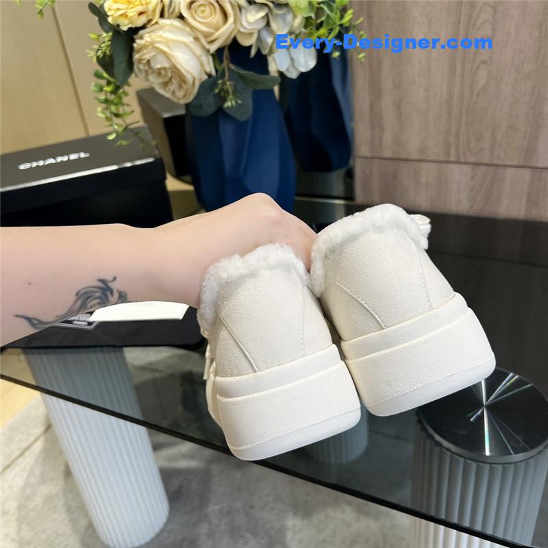 Ch**el new low top thick lace bread shoes