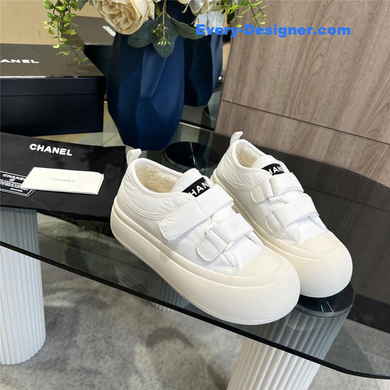 Ch**el new low top thick lace bread shoes