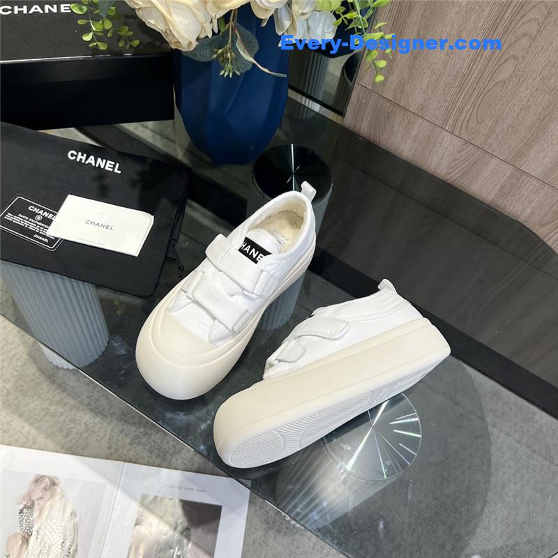 Ch**el new low top thick lace bread shoes