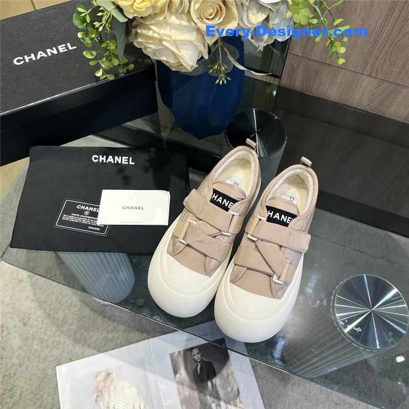 Ch**el new low top thick lace bread shoes