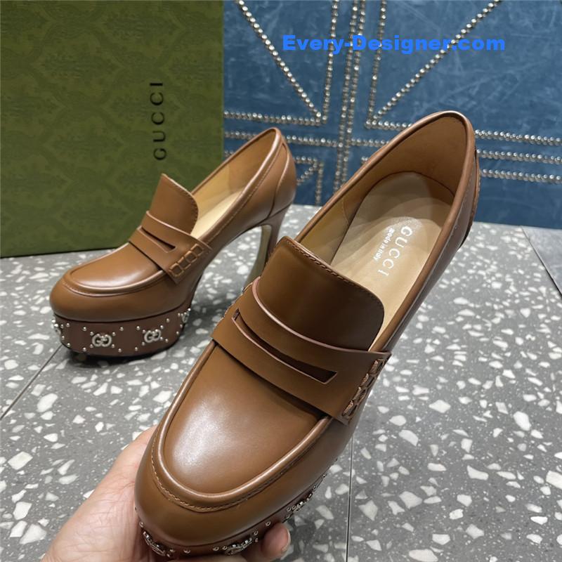 Gvc*1 gg stud platform loafers