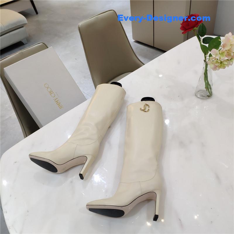 J1m*y Ch00 mahesa 100 leather knee-high boots