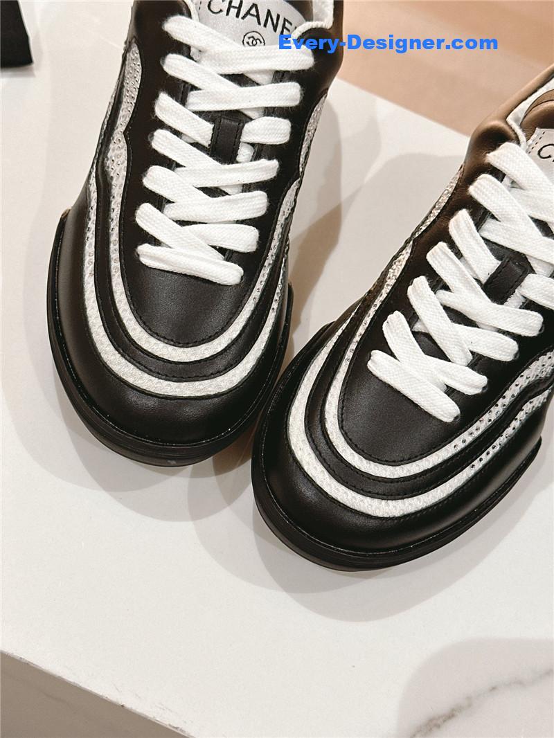 Ch**el new double c rhinestone sneakers baseball shoes