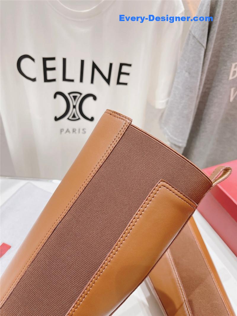 Va1e*ntin0 platform knee high boots in brown