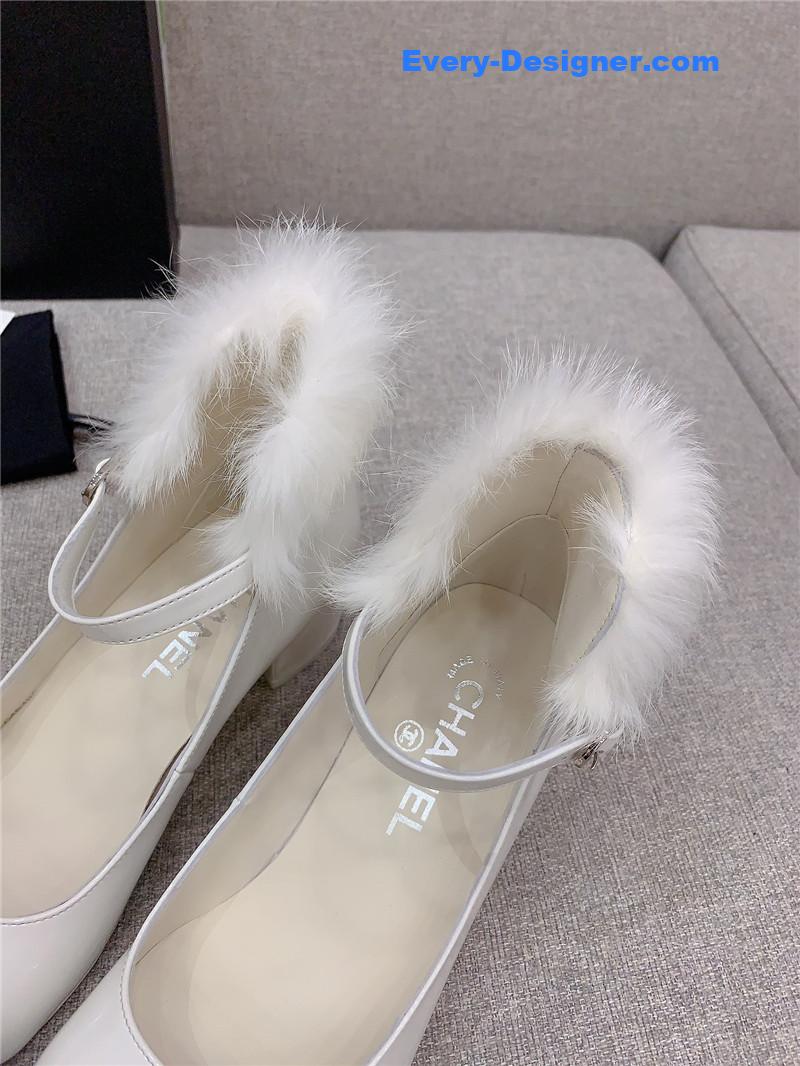 Ch**el new furry high heels
