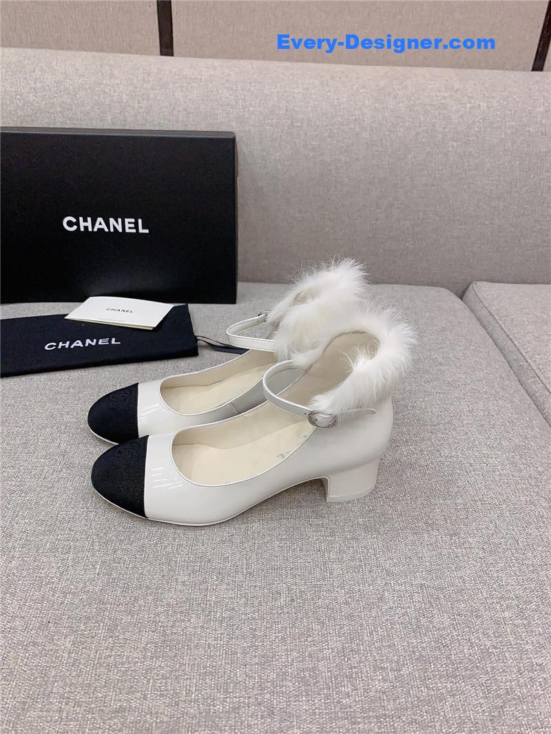 Ch**el new furry high heels