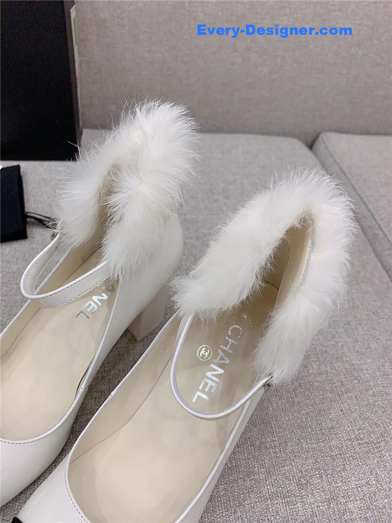 Ch**el new furry high heels