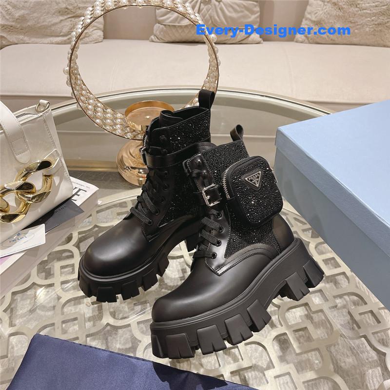 Pra*a monolith pouch leather boots