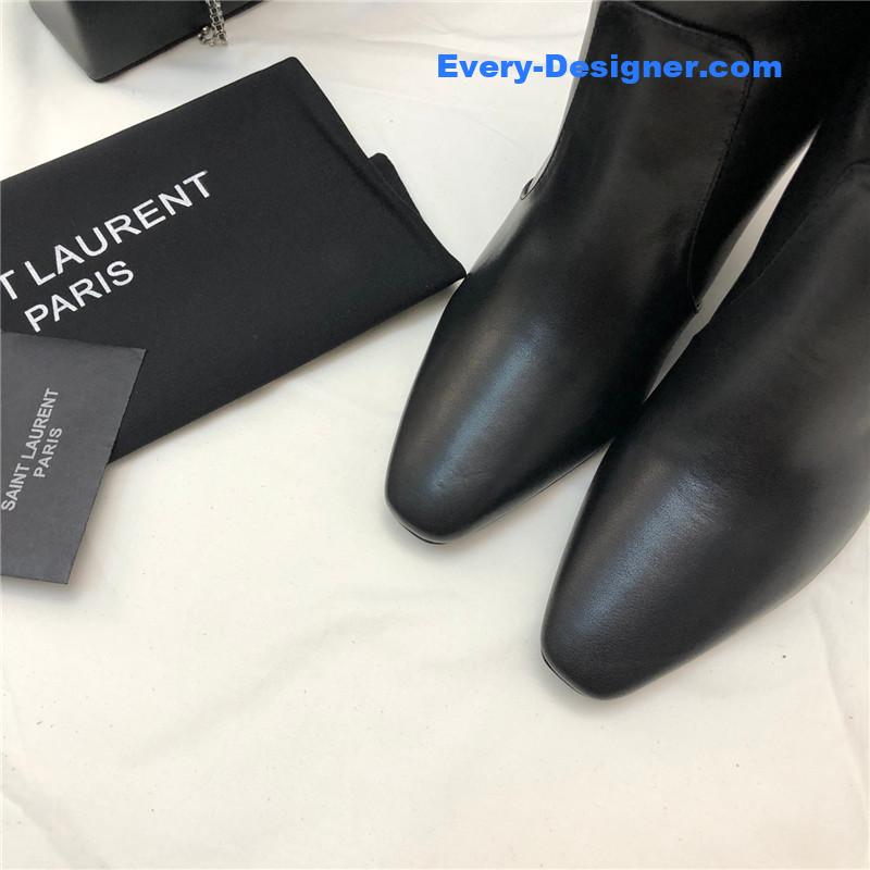 Sa1nt Lau*nt black over-the-knee boots