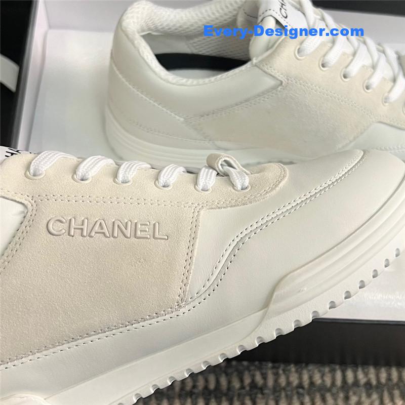 Ch**el cc logo white sneakers