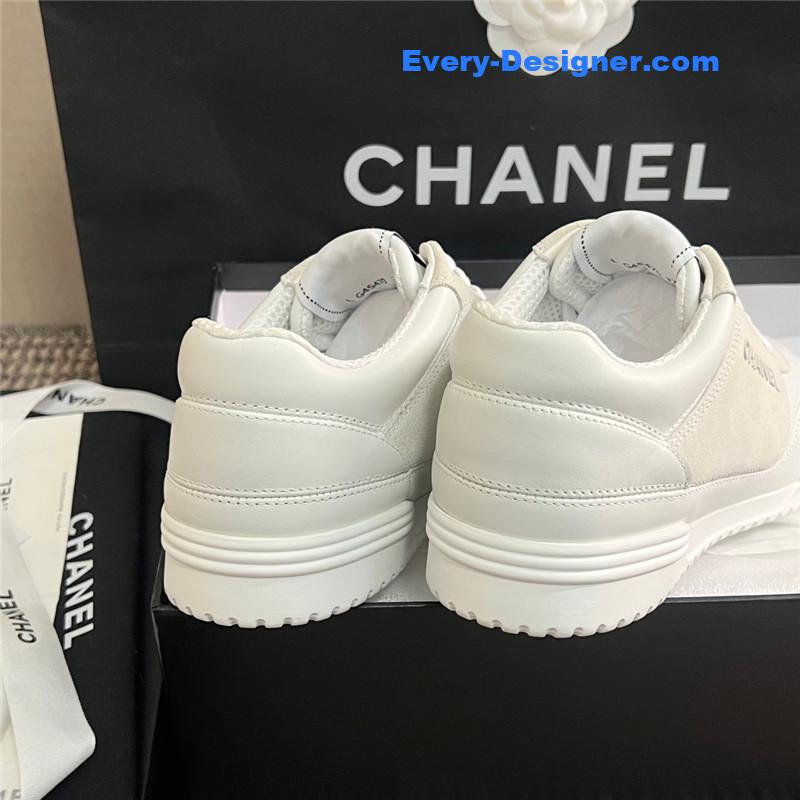 Ch**el cc logo white sneakers