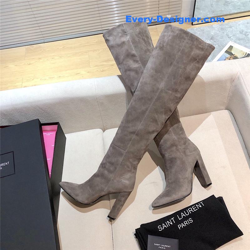 Sa1nt Lau*nt women’s suede over-the-knee boots