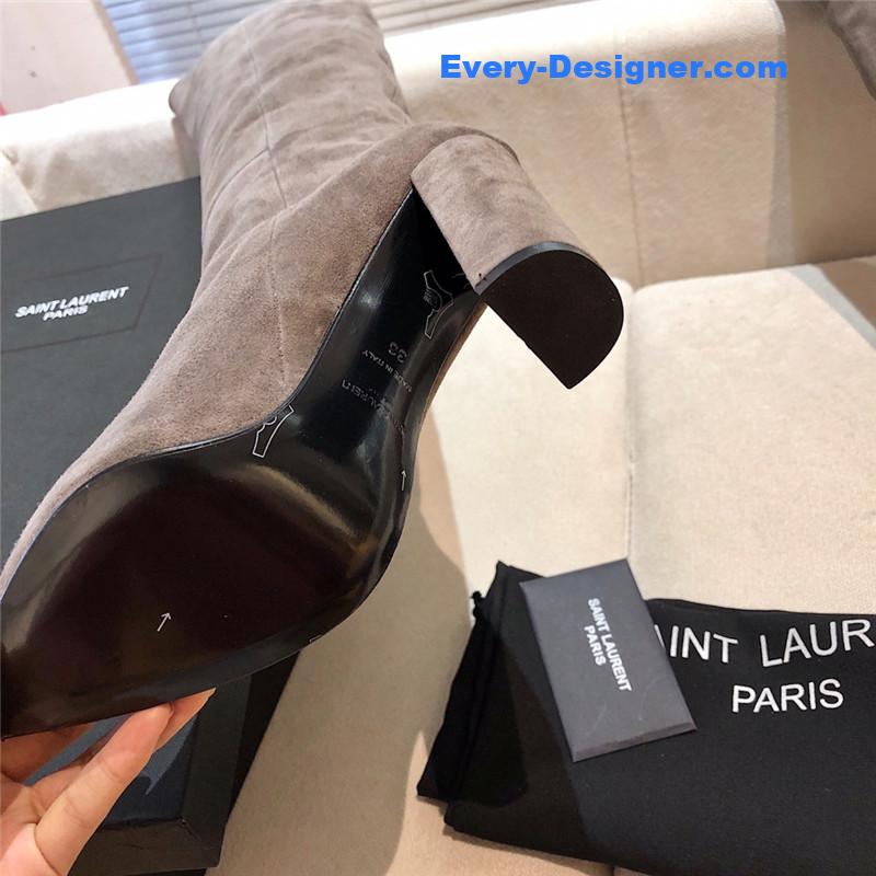 Sa1nt Lau*nt women’s suede over-the-knee boots