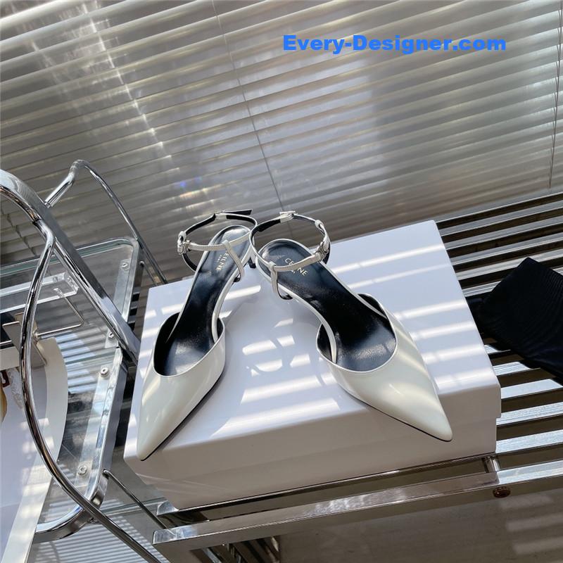 Ce1i*e new arc de triomphe pointed toe cat heel sandals