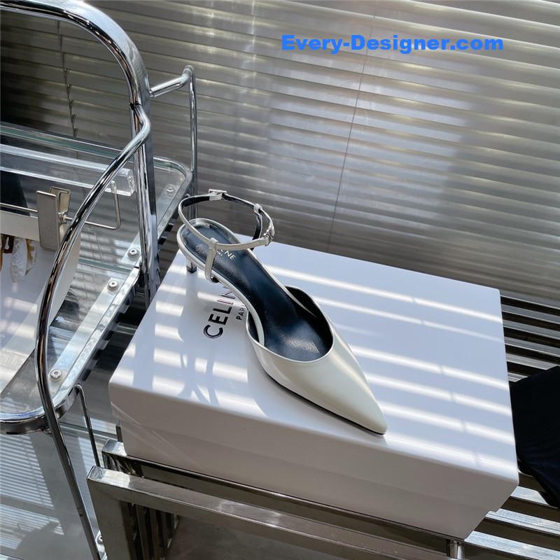 Ce1i*e new arc de triomphe pointed toe cat heel sandals