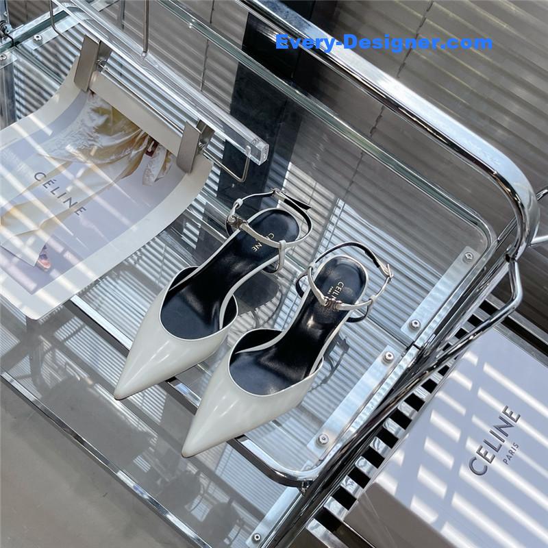 Ce1i*e new arc de triomphe pointed toe cat heel sandals