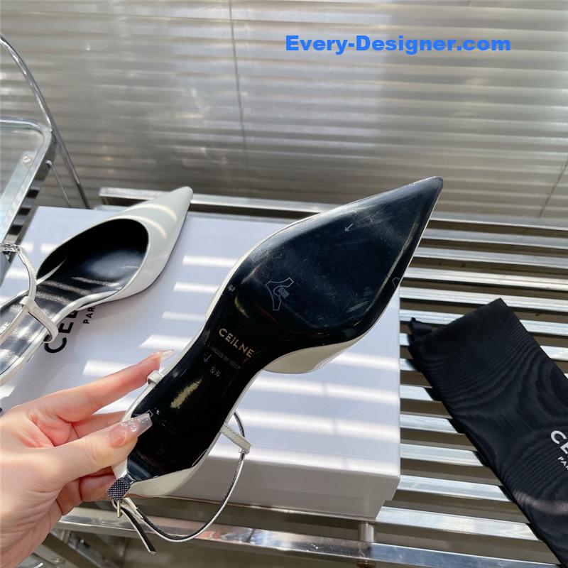 Ce1i*e new arc de triomphe pointed toe cat heel sandals