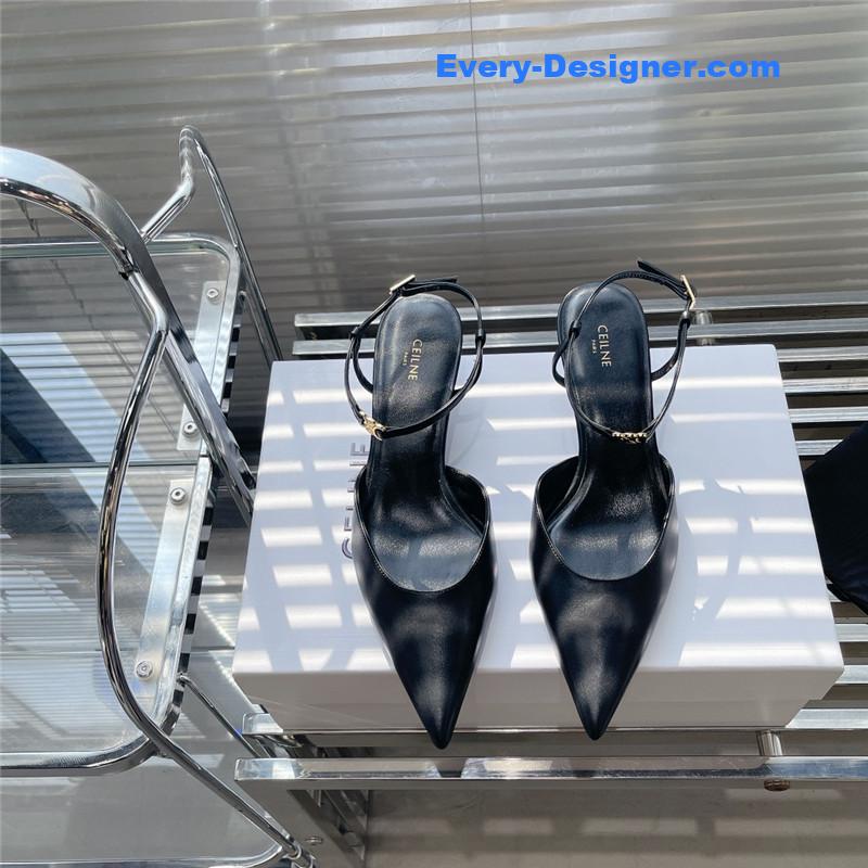 Ce1i*e new arc de triomphe pointed toe cat heel sandals