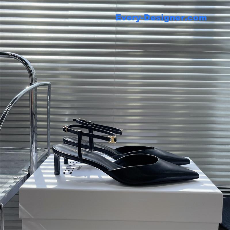 Ce1i*e new arc de triomphe pointed toe cat heel sandals