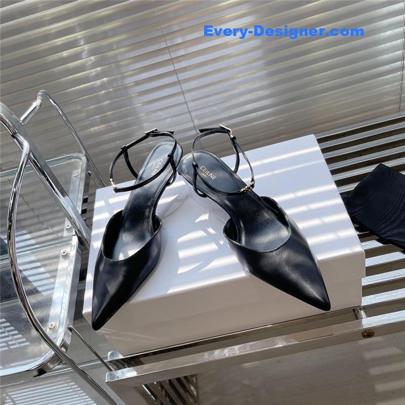 Ce1i*e new arc de triomphe pointed toe cat heel sandals