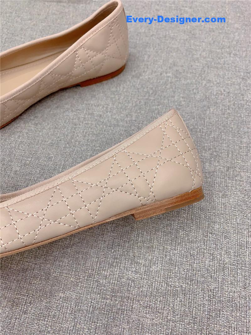 d10r new D1am0nd pearl flat shoes
