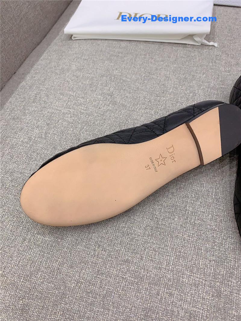 d10r new D1am0nd pearl flat shoes