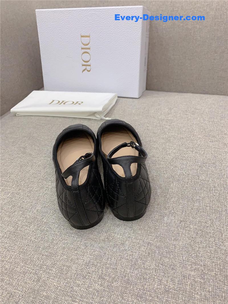 d10r new D1am0nd pearl flat shoes