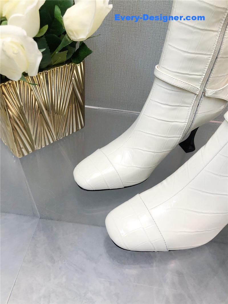 Ch**el new crocodile pattern high heel boots