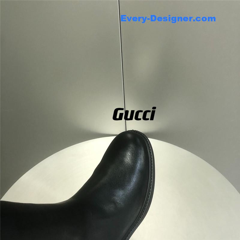 Gvc*1 horsebit gg leather ankle boots