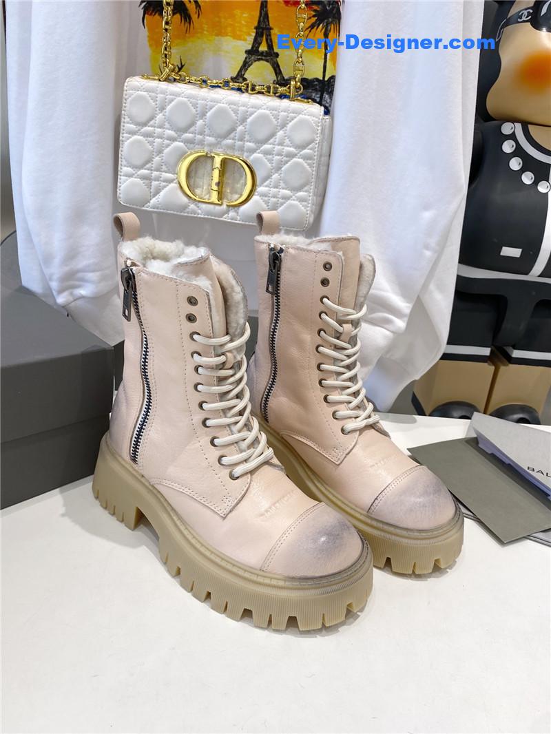 Ba1en*iaga new autumn and winter lace-up martin boots