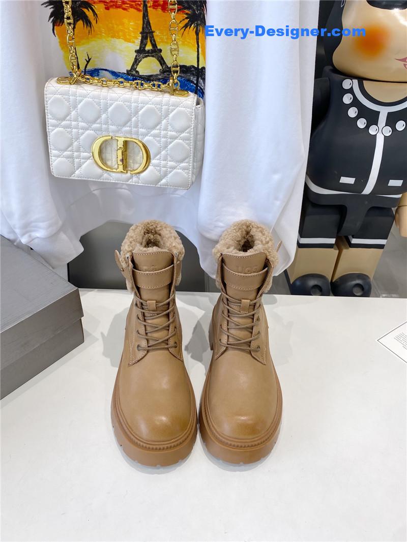 UGG Shearling Lace-Up Boots