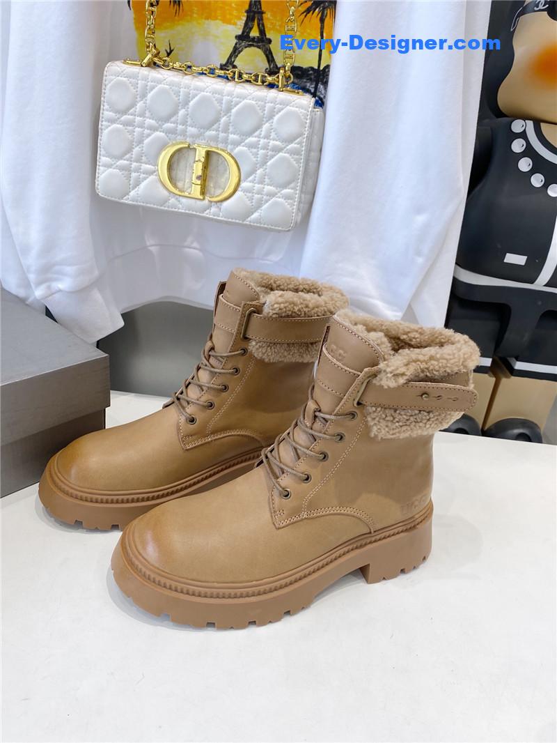 UGG Shearling Lace-Up Boots