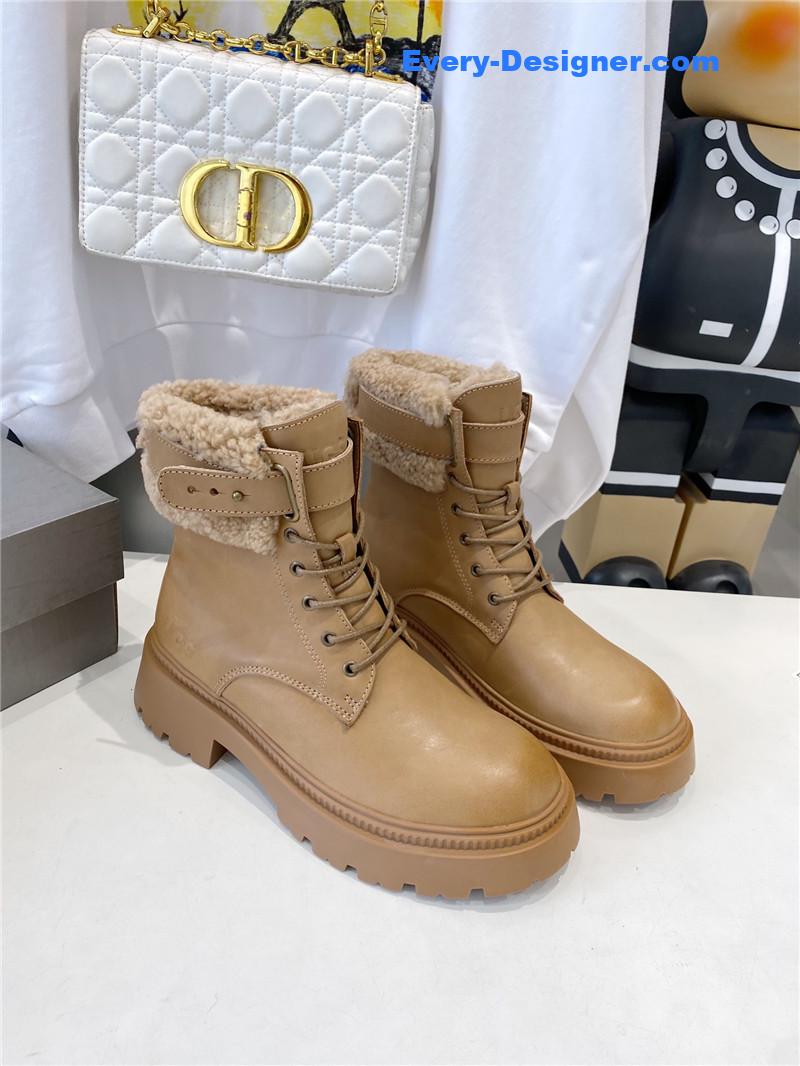 UGG Shearling Lace-Up Boots