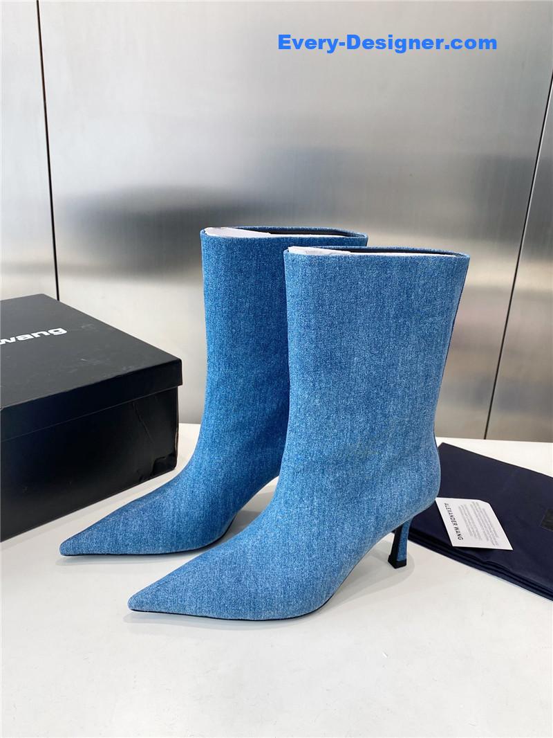 A1exa*der wang delphine 90mm denim boots women