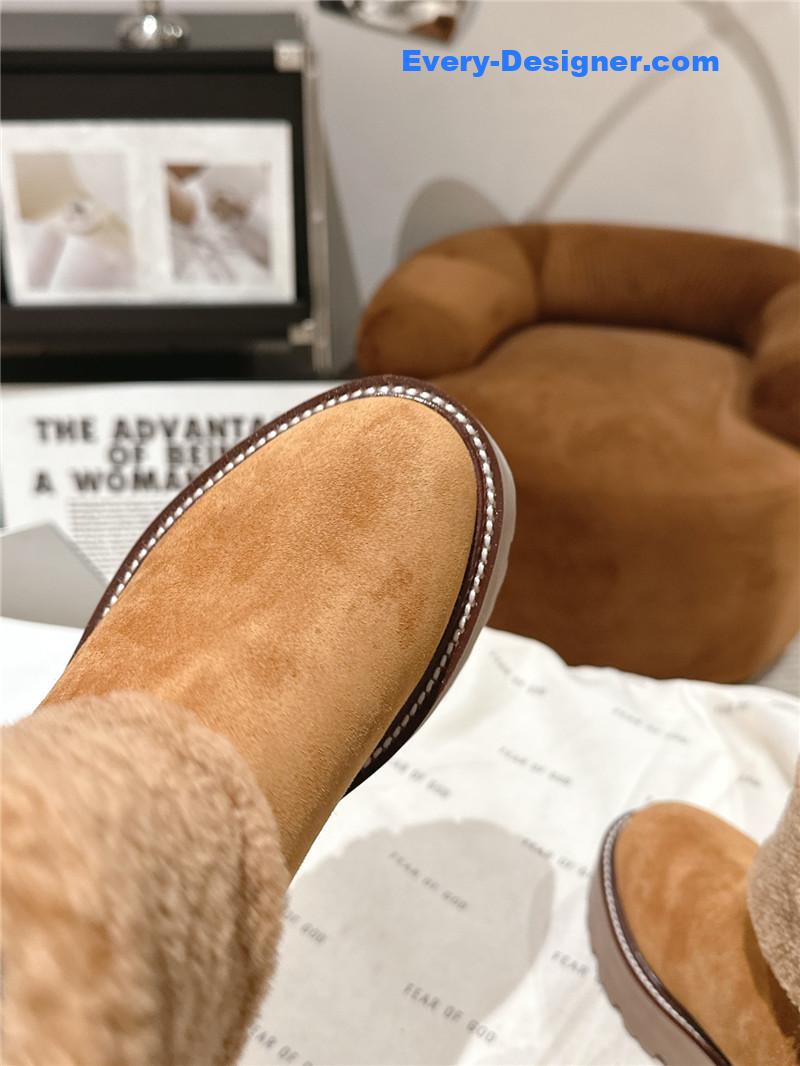 Ce1i*e bulky cropped boot brown