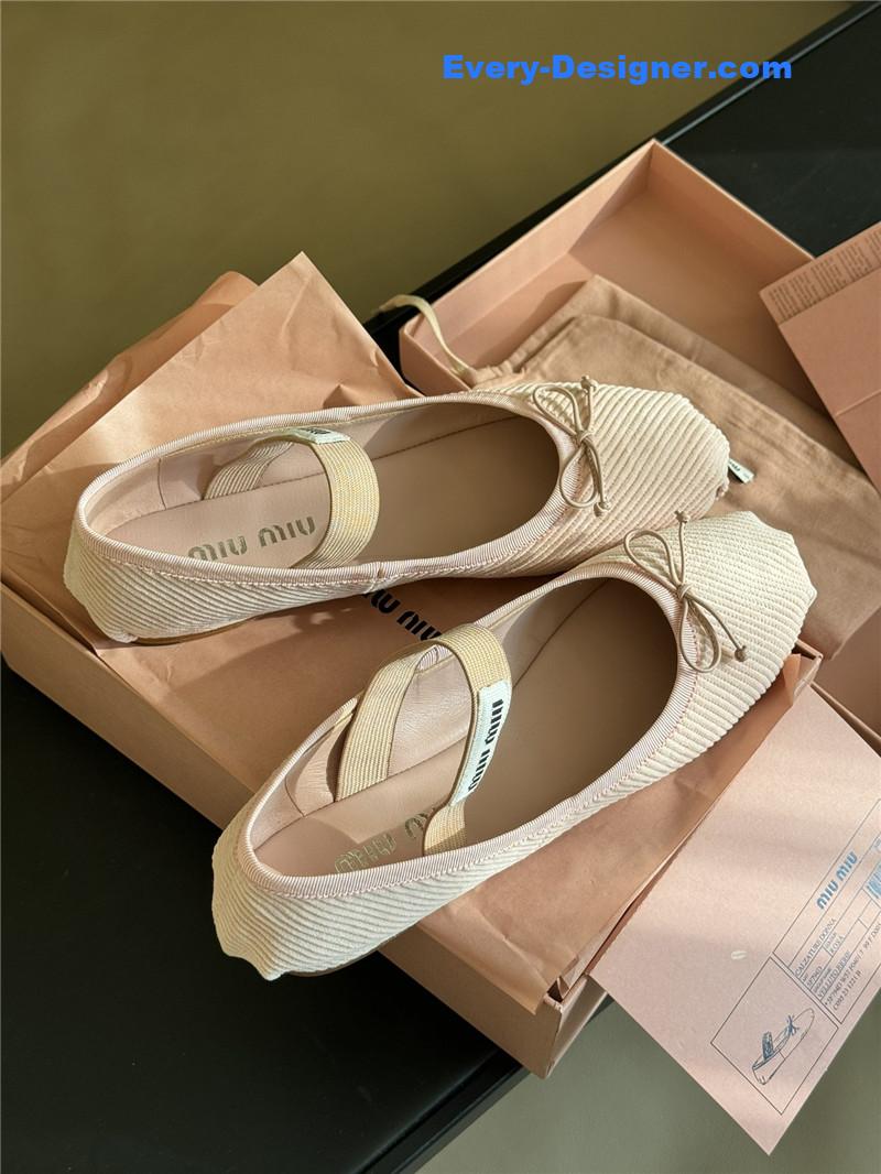 M1um1u corduroy upper shoes