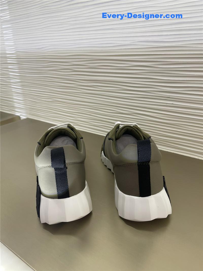 H**me5 bouncing low-top sneakers in green for women